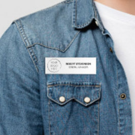 Budget Logo Business Store Identification Badge, 名札