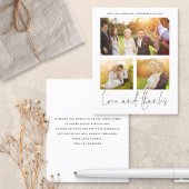 BUDGET Love 感謝してい 3枚の写真結婚ありがとう