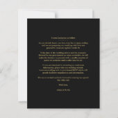 Budget Luxury Faux Golden Fancy Calligraphy Photo (裏面)