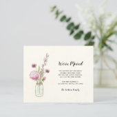 Budget Mason Jar新しいアドレスカードを移動 (スタンド正面)