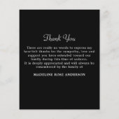 Budget Memorial 5エレガント写真葬式 (裏面)