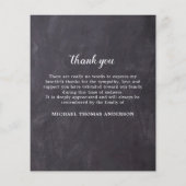 Budget Memorial 5フォトコラージュ悔やみや弔慰ありがとう (裏面)