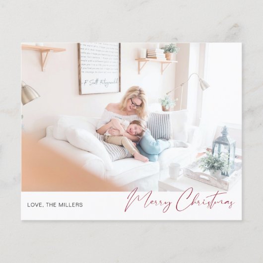 Budget Merry Christmasミニマルモダンリスト写真2 チラシ (正面)