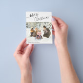 Budget Merry Christmas モダン 2022ミニマル写真 チラシ (手)