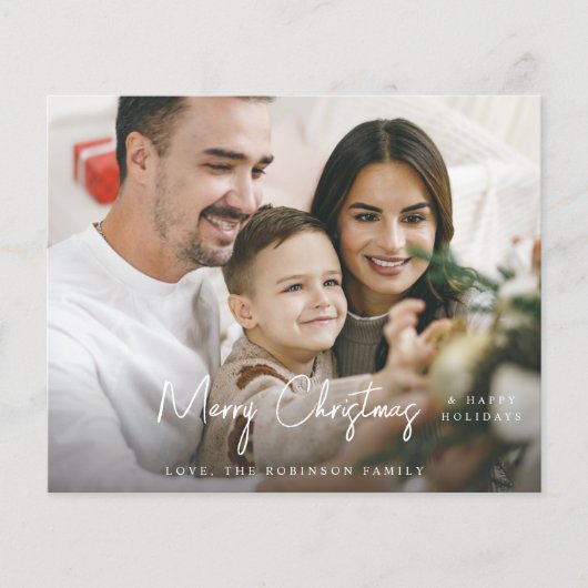 Budget Merry Christmas Minimalist H写真 (正面)