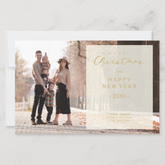 Budget Merry Xmas Transparency Overlay Photo  (正面)