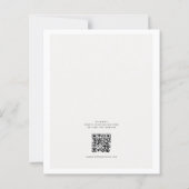 Budget Mimimal Beige QR-code Nothing Fancy Wedding (裏面)