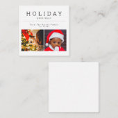 BUDGET MINI 2フォトクリスマスフォトパーソナライズされた ノートカード (正面/裏面)