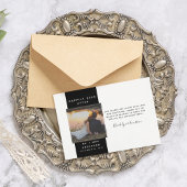 Budget Mini Photo 結婚's Thank You ノートカード