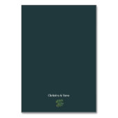 Budget Minimal Elegance Green Wedding テーブルナンバー (裏面)