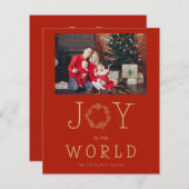 Budget Minimal Snowflakes Joy To The World (正面/裏面)