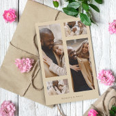 Budget Minimalistトレンディーコラージュ結婚の4枚の写真