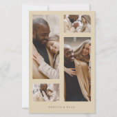 Budget Minimalistトレンディーコラージュ結婚の4枚の写真 (正面)