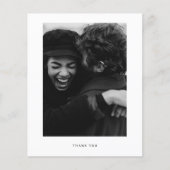 Budget Minimalist写真ありがとうポストカード チラシ (正面)