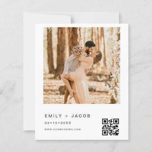 Budget Minimalist写真結婚のQRコード (裏面)