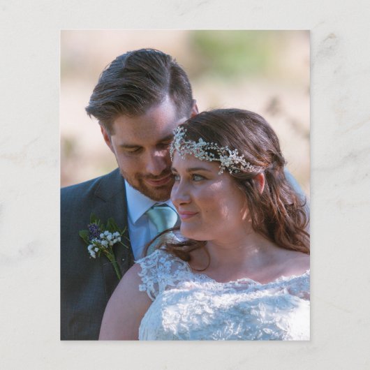 Budget Minimalist文字写真結婚の皆様に感謝 (裏面)