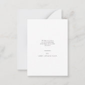 BUDGET Minimalist Merry Christmas Family Photo ノートカード (裏面)