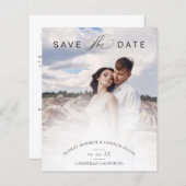 Budget Minimalist Modern Typography Wedding Photo (正面/裏面)