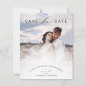 Budget Minimalist Modern Typography Wedding Photo (正面)