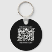 budget minimalist QR Code Business Keychain キーホルダー (正面)