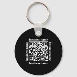 budget minimalist QR Code Business Keychain キーホルダー