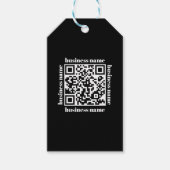 budget minimalist QR Code Business Keychain ギフトタグ (正面)