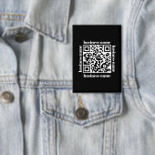 budget minimalist QR Code Business Keychain 缶バッジ (インサイチュ)