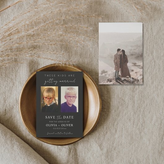 Budget, minimalist these kids are getting married セーブザデート