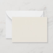 Budget Minimalist Wedding RSVP Card ノートカード (裏面)