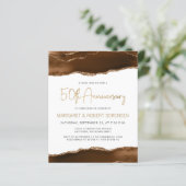 Budget Mocha Gold Agate 50th Anniversary Invite (スタンド正面)