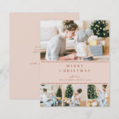 BUDGET Modern Blush Multi Photo Christmas (正面/裏面)