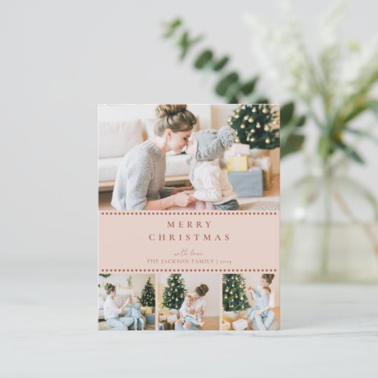 BUDGET Modern Blush Multi Photo Christmas (スタンド正面)