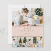 BUDGET Modern Blush Multi Photo Christmas (正面)