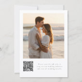 Budget Modern Boho 2 Photo Wedding 招待状 (裏面)