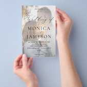 Budget Modern Calligraphy V2 Photo Wedding MED チラシ (ハンドル)