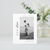BUDGET Modern Clean Black and White Photo Wedding (スタンド正面)