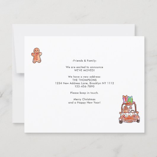 BUDGET Modern Gingerbread Truck Sweet News Moving (裏面)