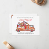 BUDGET Modern Gingerbread Truck Sweet News Moving ノートカード (正面/裏面インサイチュ)
