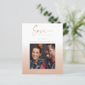 Budget Modern Gradient Minimalist Photo Couple (スタンド正面)