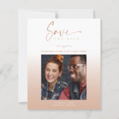 Budget Modern Gradient Minimalist Photo Couple (正面)