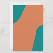 Budget modern retro groovy wedding menu template (裏面)