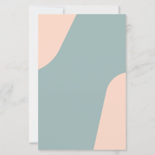 Budget modern retro groovy wedding menu template (裏面)