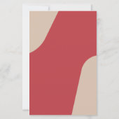 Budget modern retro groovy wedding menu template (裏面)