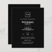 BUDGET Monogramフォーマルの結婚Black All in 1 (正面/裏面)