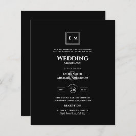 BUDGET Monogramフォーマルの結婚Black All in 1