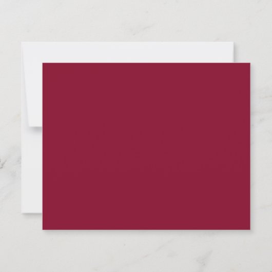 BUDGET Monogram Deep Burgundy Script Wedding (裏面)