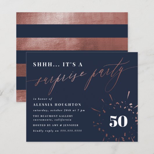 Budget Navyとバラ金ゴールドスクリプトサプライズパーティー (正面/裏面)