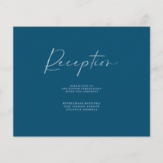 Budget Navy披露宴情報挿入フライヤー チラシ (正面)