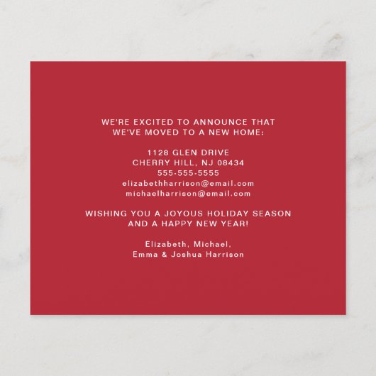 Budget New Home Red Cardinal Holiday Announcement (裏面)