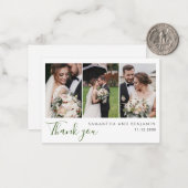 Budget Newlywedsフォトコラージュ結婚の感謝 ノートカード (正面/裏面インサイチュ)